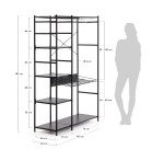 Armoire ouverte Storn 120 x 182 cm