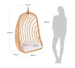Fauteuil suspendu Ekaterina en rotin