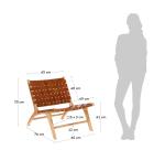 Fauteuil Calixta bruin