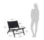 Fauteuil Calixta noir