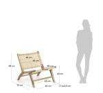 Chaise Beida bois massif de tek