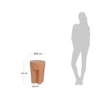 Table d'appoint ronde Vilena en terre cuite de Ø 33 cm