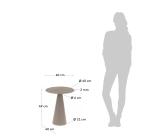 Table d’appoint Shirel Ø 40 cm verte