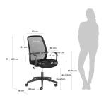 Chaise de bureau Melva noir