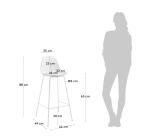 Tabouret Brighter hauteur 65 cm