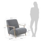 DE_Fauteuil Meghan noir et pieds en bois massif frêne finition naturelle