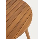 Mesa redonda Vilma de exterior de madera maciza de acacia Ø 90 cm