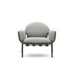 Butaca de exterior Joncols de aluminio con acabado pintado gris