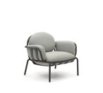 Butaca de exterior Joncols de aluminio con acabado pintado gris