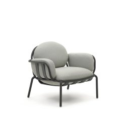 Butaca de exterior Joncols de aluminio con acabado pintado gris