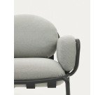 Butaca de exterior Joncols de aluminio con acabado pintado gris