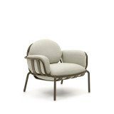Fauteuil de jardin Joncols en aluminium finition peinture verte