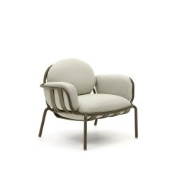 Butaca de exterior Joncols de aluminio con acabado pintado verde