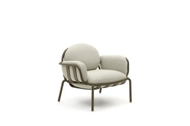 Fauteuil de jardin Joncols en aluminium finition peinture verte