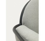 Sofá 2 plazas de exterior Joncols de aluminio con acabado pintado gris 165 cm