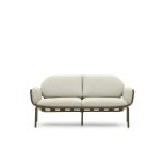 Sofá 2 plazas de exterior Joncols de aluminio con acabado pintado verde 165 cm