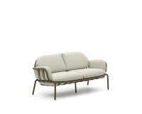 Canapé de jardin Joncols - 2 places - tissu - structure aluminium verte