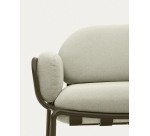 Sofá 3 plazas de exterior Joncols de aluminio con acabado pintado verde 225 cm