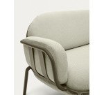 Sofá 3 plazas de exterior Joncols de aluminio con acabado pintado verde 225 cm