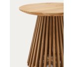 Table d'appoint Jeanette en teck massif Ø 50 cm