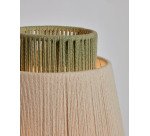 Lampadaire Yuvia en coton finition beige et bleue