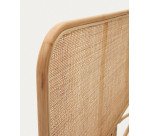 Quiterie rattan headboard with a natural finish, 150/160 cm