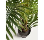 Planta artificial Palmera de helecho con maceta negro 150 cm