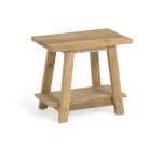 Repose-pieds Safara bois massif de tek recyclé 50 x 32 cm