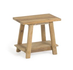 Reposapiés Safara madera maciza de teca reciclada 50 x 32 cm