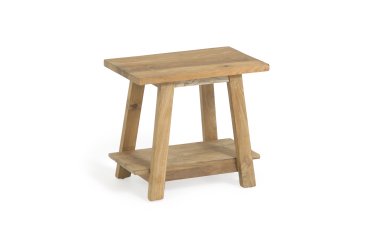 Reposapiés Safara madera maciza de teca reciclada 50 x 32 cm