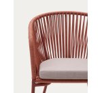 Chaise Yanet corde et pieds acier galvanisé