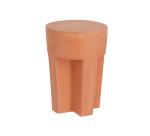 Table d'appoint ronde Vilena en terre cuite de Ø 33 cm