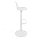 Tabouret Orlando-T en polyuréthane et acier H.60-82 cm