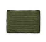 Coussin Blok en velours côtelé grosses côtes vert 40 x 60 cm