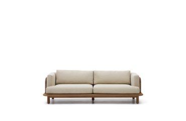 Sofá Turqueta de 3 plazas de madera maciza de teca 230 cm FSC 100%