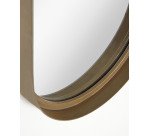 Miroir mural Tiare métal doré 31 x 101 cm