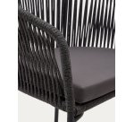 Chaise Yanet corde et pieds acier galvanisé