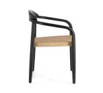 Chaise Nina bois d'acacia massif et corde papier