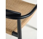 Chaise Nina bois d'acacia massif et corde papier