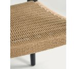 Chaise Nina bois d'acacia massif et corde papier