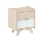 Nunila bedside table in ash veneer 40 x 46 cm
