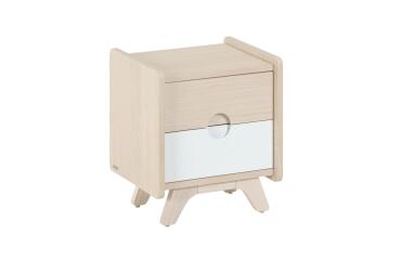 Nunila bedside table in ash veneer 40 x 46 cm