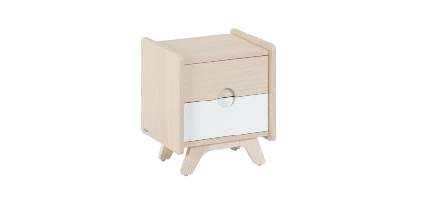 Nunila bedside table in ash veneer 40 x 46 cm
