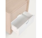 Nunila bedside table in ash veneer 40 x 46 cm