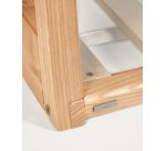 Lit tipi Maralis en bois de hêtre avec finition naturelle