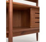 Étagère Carolin en bois plaqué de noyer 130 x 169 cm