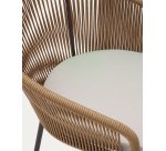 Silla Yanet de cuerda y patas de acero galvanizado