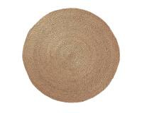 Tapis rond Doc 100 % jute couleur naturelle Ø 100 cm