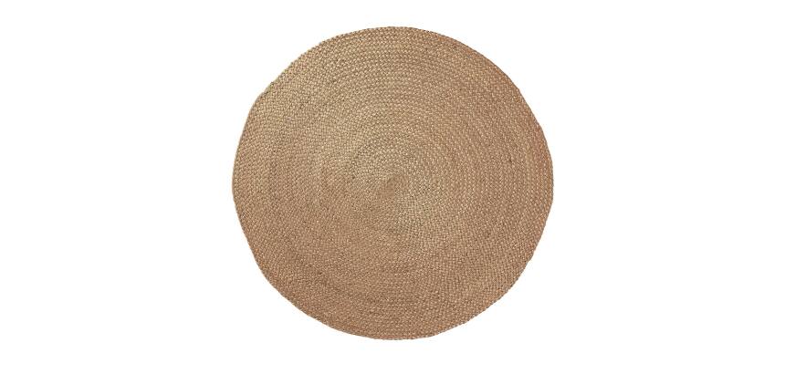 Alfombra redonda Doc 100% yute natural Ø 100 cm