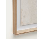 Tableau abstrait Sormi beige 50 x 70 cm